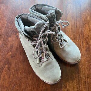 The North Face Ballard‎ Roll Down Grey Suede HydroSeal Heat Seeker Boots- Sz 7